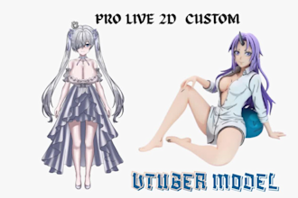 do live 2d rigging 2d vtuber avatar for vtube studio