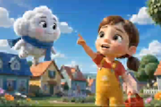 do ai cartoon 3d ai animated videos with omini flash, veo kids learning videos