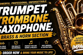 record trumpet, trombone, saxophone, brass, horn section
