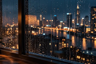 create a relaxing ai rain video for sleep, meditation or youtube