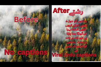 create viral islamic urdu youtube shorts with captions