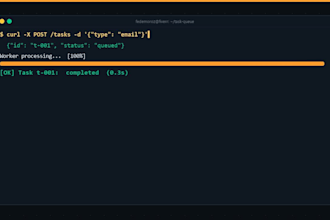 build an async task queue system with redis and fastapi