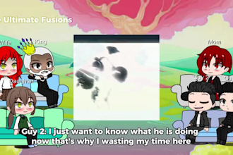 create gacha ntr reaction video crossover with 2 characters