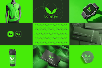 create a premium logo design, brand style guide, and complete brand identity
