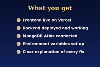 deploy and fix your mern or react app on vercel with mongodb