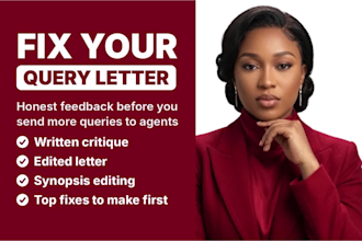 edit and critique your query letter for literary agents and publishers