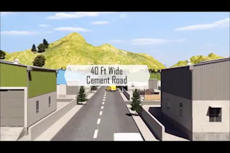 create realistic  3d architectural walkthrough animation for warehouses