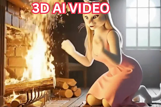3d pixar character animation 3d ai video character  cartoon animation ai disney