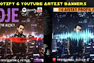 do youtube channel artist banner soundcloud banner spotify banner album cover