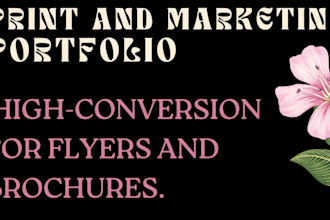 write persuasive ad copy, flyers and brochures
