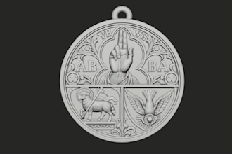 sculpt your bas relief, coin, medallion and pendant for cnc and 3d printing