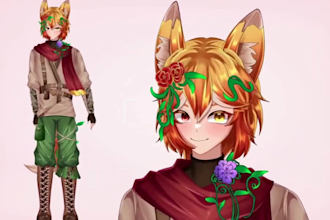 create vtuber model live2d model vtuber pet vtuber rigging dakimakura pngtuber