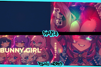 make you a simple music video for singer and vtuber
