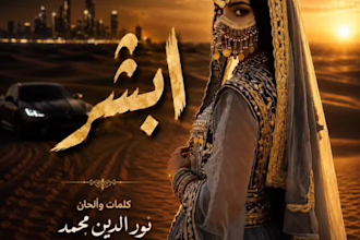 create a personalized arabic song for birthday wedding or anniversary