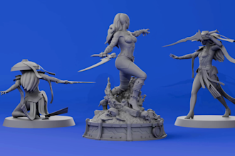 create 3d character sculpting for 3d printing