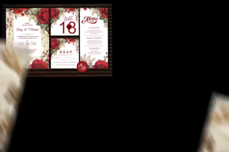 design wedding invitation, save the date and digital invite