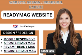 readymag website design with custom readymag features full readymag build