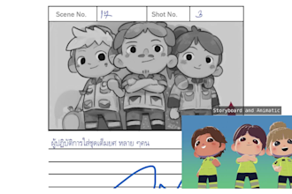 make storyboard and animatic for your project