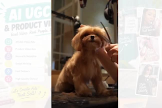 create ai ugc ads, ugc video ads, ai ugc product review, pet ugc ads