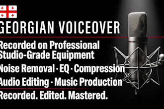 record and produce a professional georgian voiceover