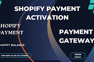 activate shopify payment to your website store