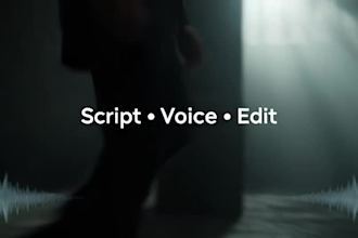 create movie shorts with script, voiceover, and editing