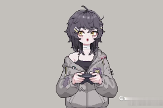 draw and rig cute male and female pixel art live2d chibi vtuber model, nsfw