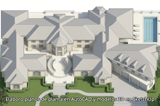 draft autocad floor plans and 3d sketchup models