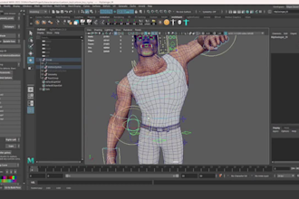 rig 3d character avatar, model for vtuber, 3d rigging,mixamo rig animaze rigging