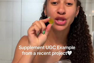create health and supplement ugc videos for your brand