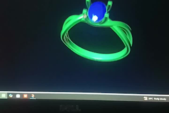 create 3d jewelry cad design and realistic rendering