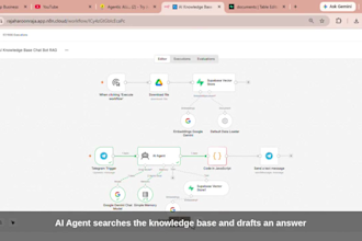 create a telegram ai chatbot with n8n and rag