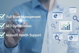 manage amazon seller central and optimize ecommerce listings
