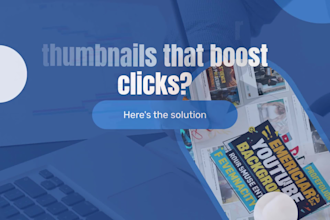 create stunning thumbnails for youtube or fiverr gigs