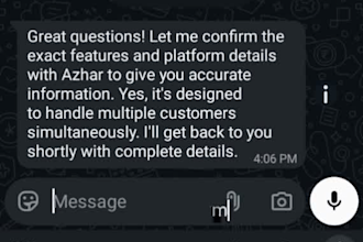 create whatsapp business auto reply bot and automation