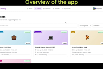 build event platform with stripe and qr PDF tickets