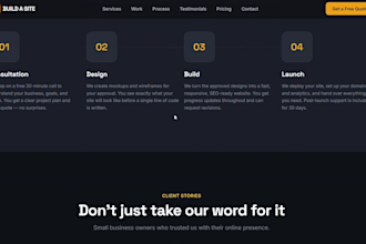 create a full fledged ai powered website