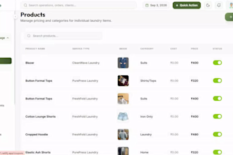 build laundry management software with booking and billing