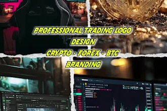 design professional crypto trading logo and brand kit for telegram