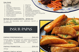 design a professional restaurant cafe or food truck menu