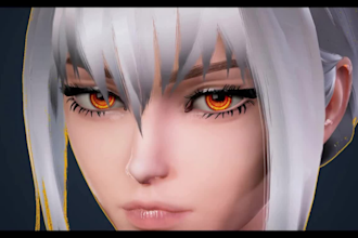 create unique 3d vtuber avatar with modular outfits, anime style for vrm, vrchat