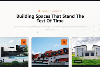 build a construction website