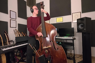 record professional double bass tracks