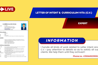 author and ameliorate your cover letter, CV, linkedin