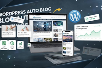 create wordpress autoblog or autopilot automated news website