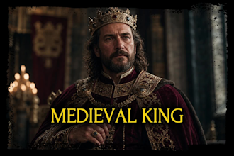 voice a medieval king or monarch