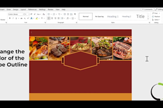 design restaurant menu, trifold, bifold, digital menu, tv menu packaging