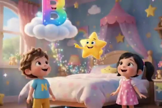produce custom 2d kids animation videos with voiceover