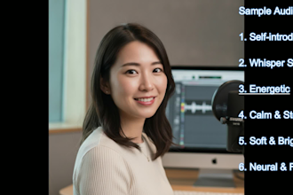 record a warm and clear japanese voice over as a native female narrator