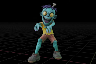 create a stylized 3d game character